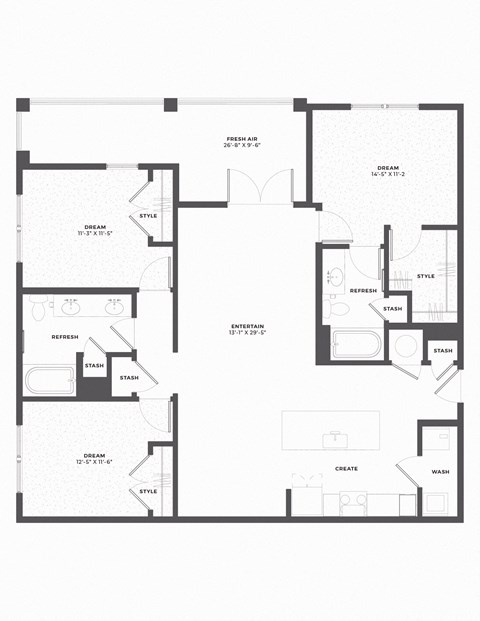 the floor plan of the residence